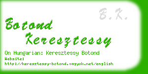 botond keresztessy business card